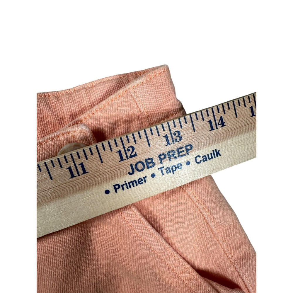 Pilcro Anthropologie The Kit High Rise Crop Wide Leg Pants 26 Coral Casual Peach - Picture 4 of 12